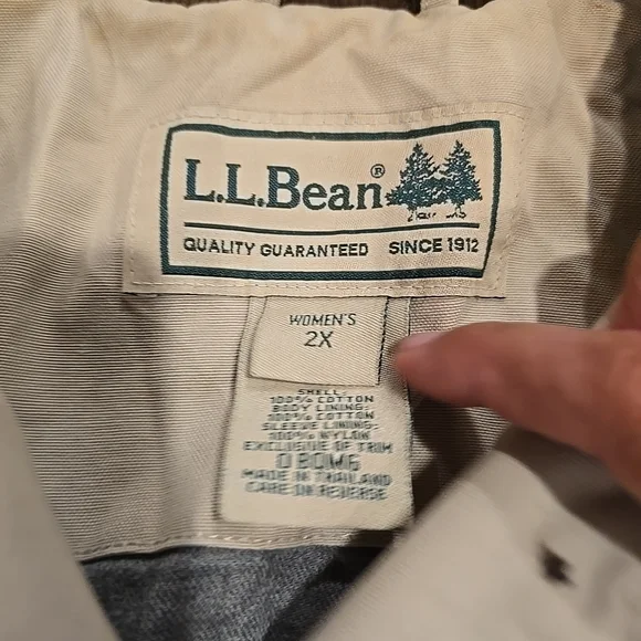 L.L. Bean Women's 2x Chore Coat Jacket Brown Corduroy Vintage - Picture 11 of 16